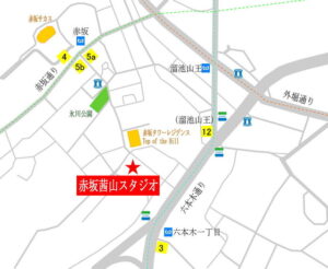 赤坂茜山スタジオワイドマップ2023